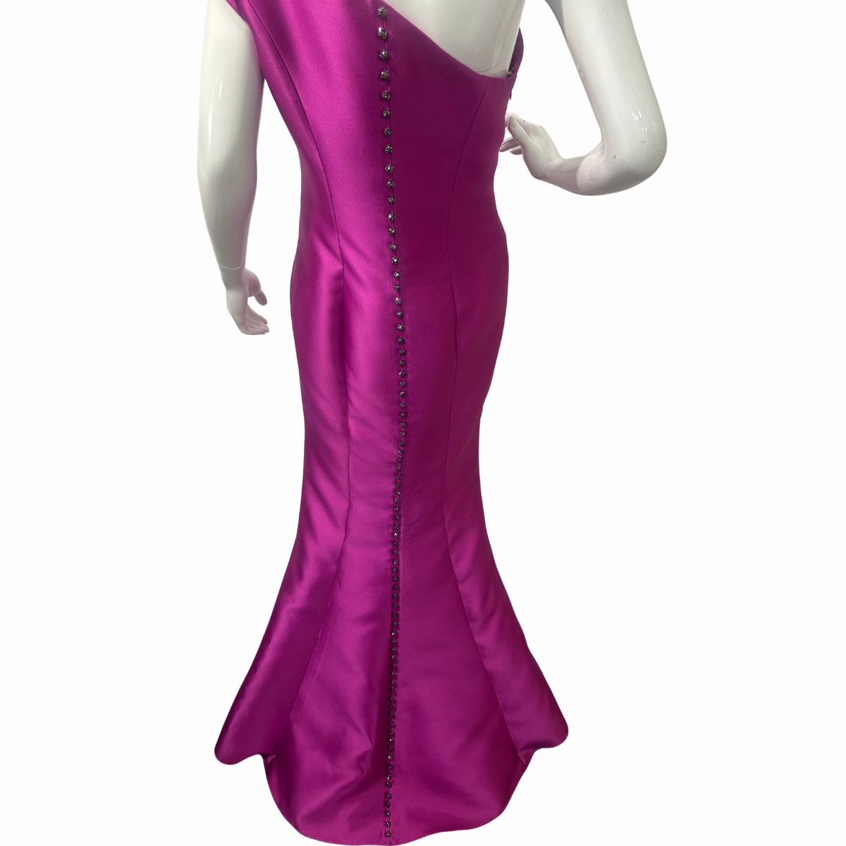 Alexander By Daymor One-Shoulder Pleated Mermaid Maxi Dress