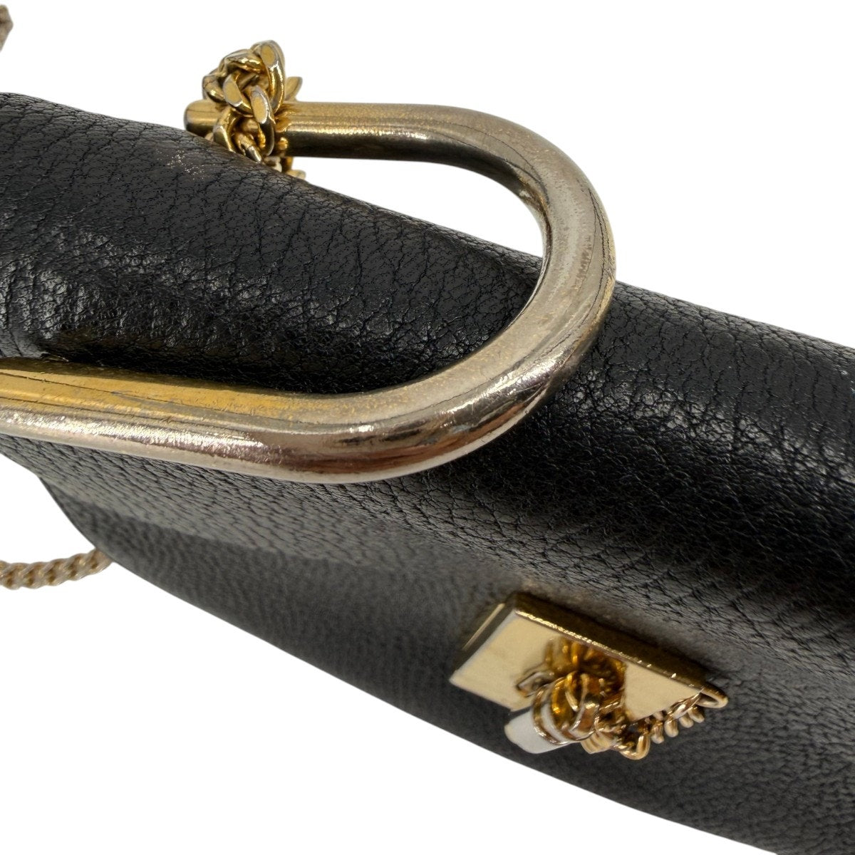 Chloe Leather Drew Designer Minimalist Chain Strap Shoulder Bag