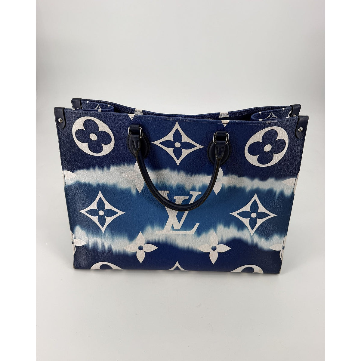Louis Vuitton Escale OnTheGo GM Blue Tie Dye Giant Monogram Tote Bag M45120