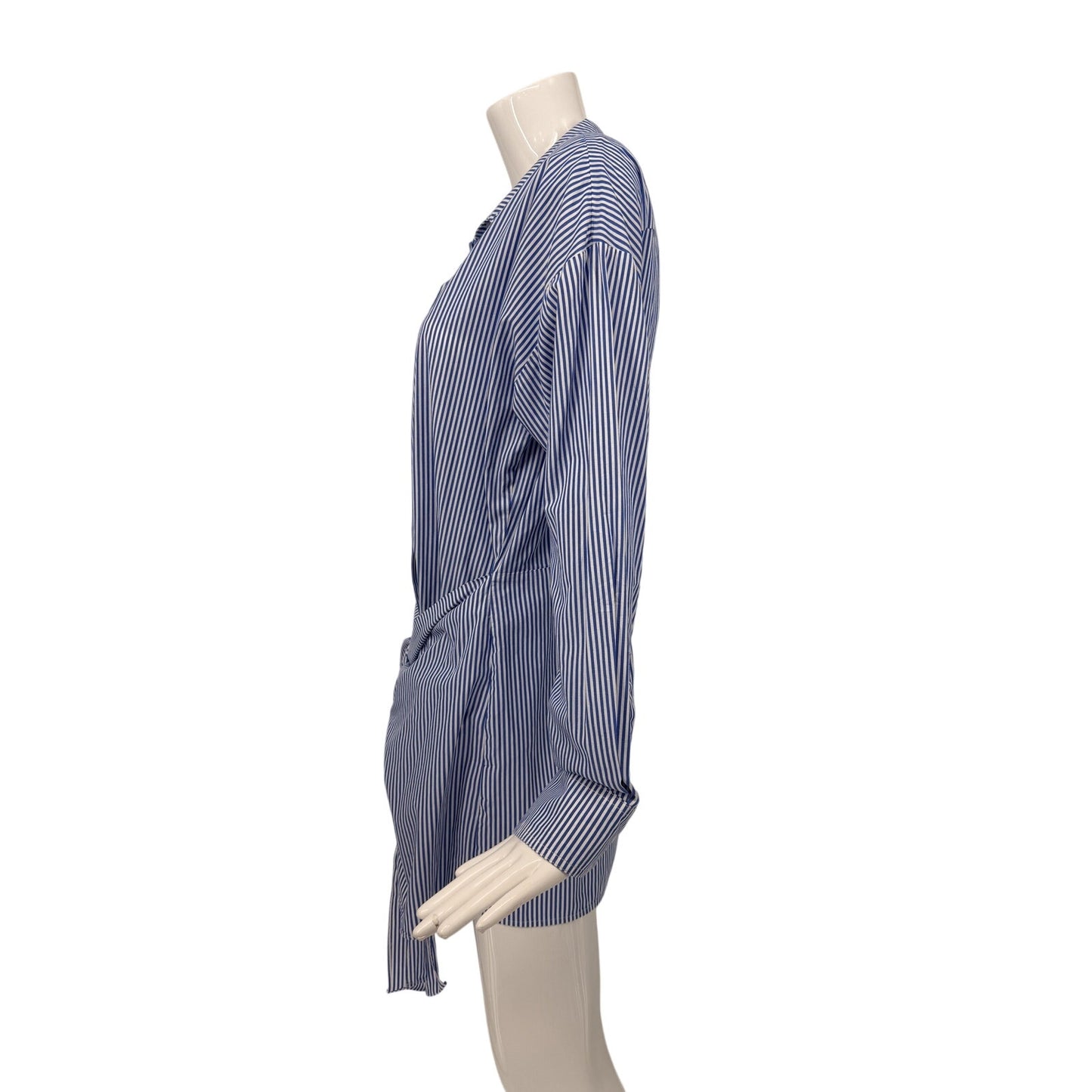 Lucy Paris Cotton Poplin Tie Front Mini Dress