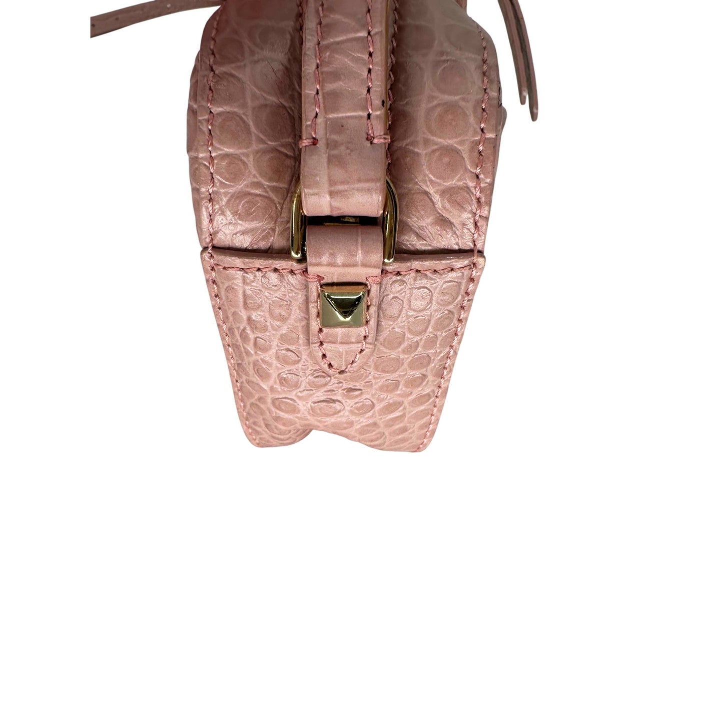 Jimmy Choo Leather Croc Embossed Varenne Crossbody Bag