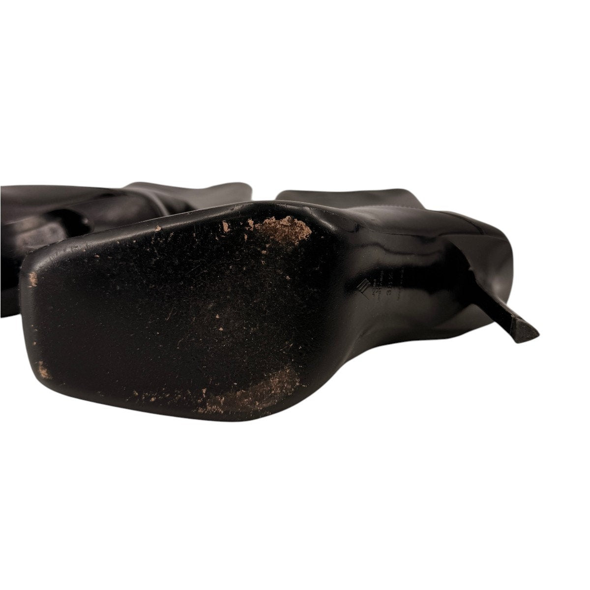 The Attico Sienna Leather Square Toe Knee High Stiletto Boots