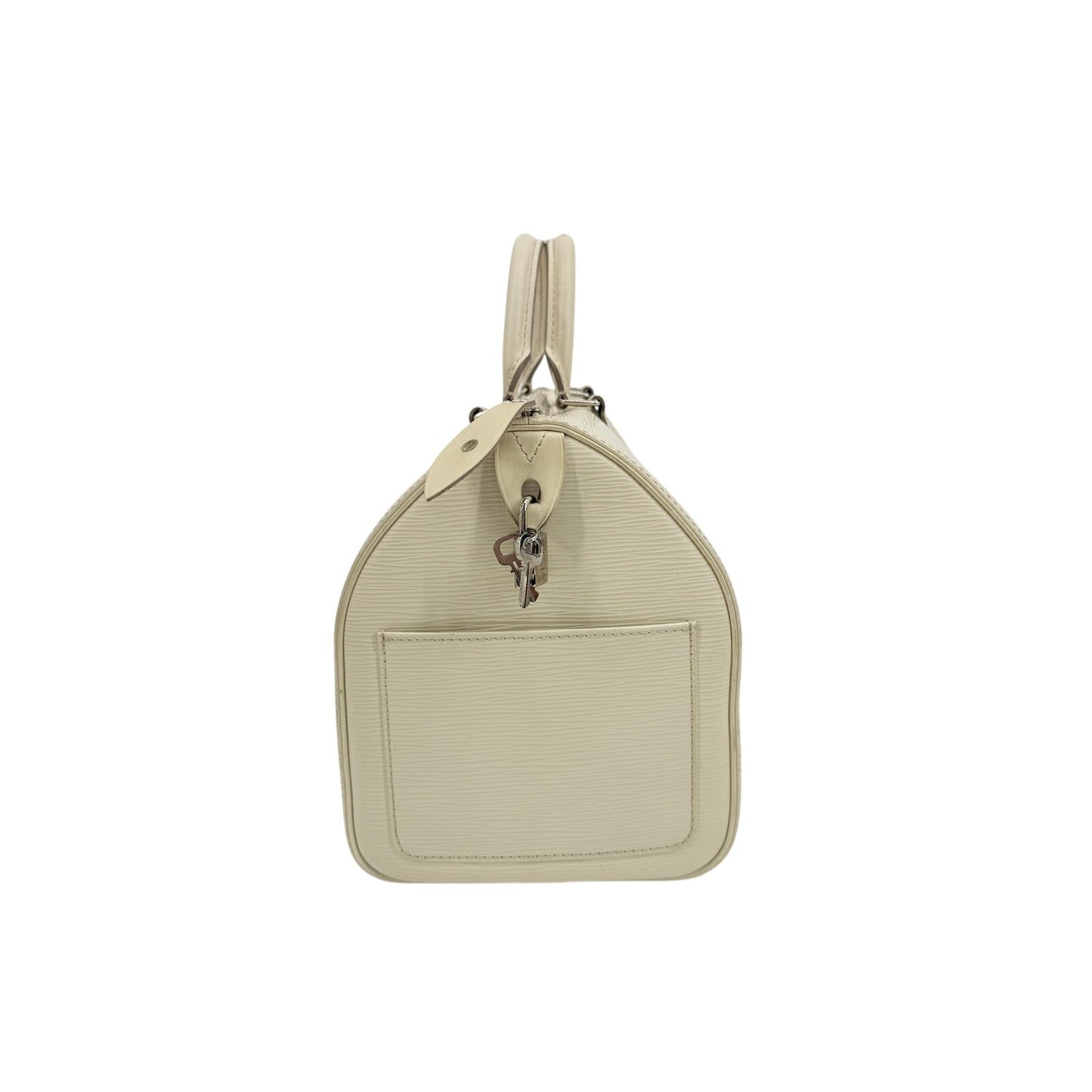 Louis Vuitton Epi Leather Speedy Bag White