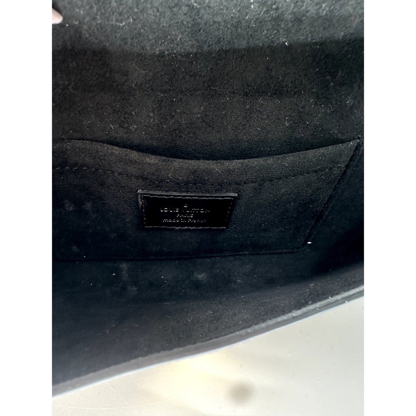 Louis Vuitton Leather Canvas Monogram Padlock On Strap Crossbody Bag