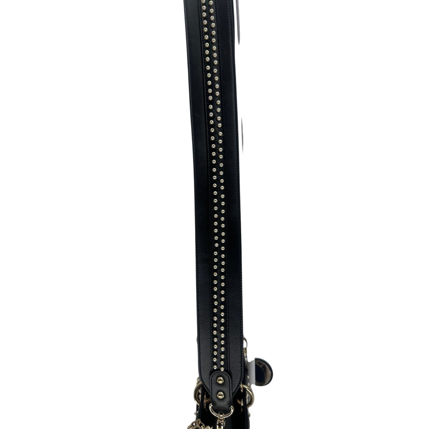 Christian Dior Leather Pearl Studded Lady D-Joy Crossbody Bag