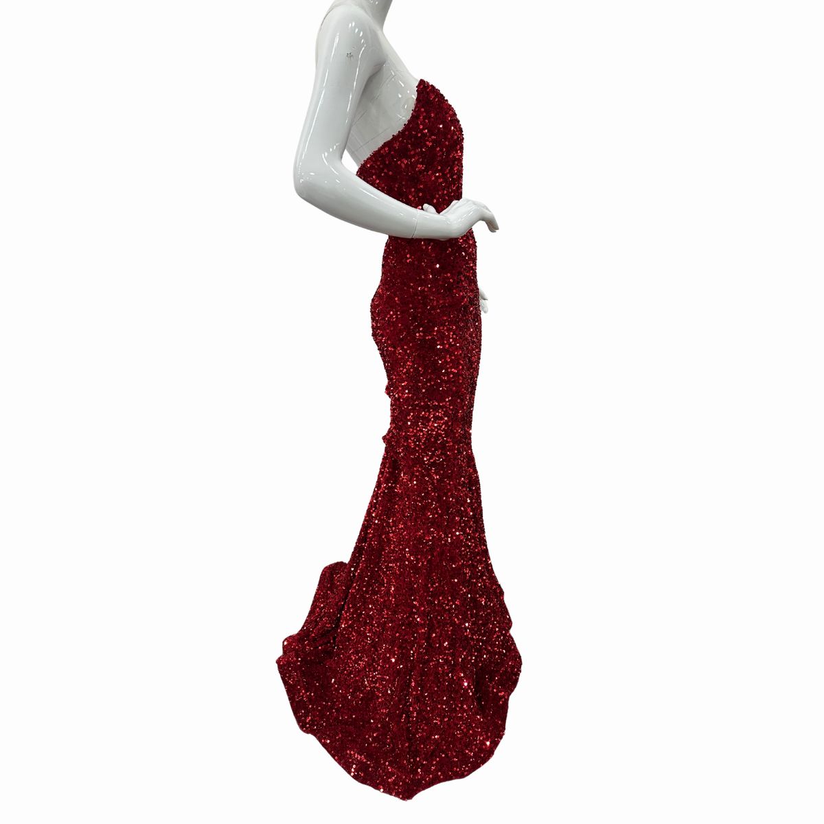 Portia & Scarlett Strapless Sequin Sparkly Maxi Mermaid Dress