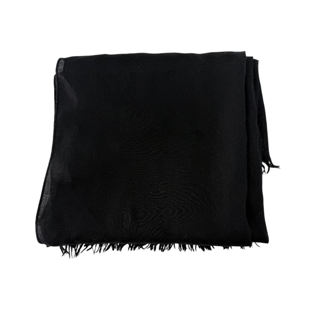 Gucci Wool Silk Jacquard GG Monogram Fringe Scarf