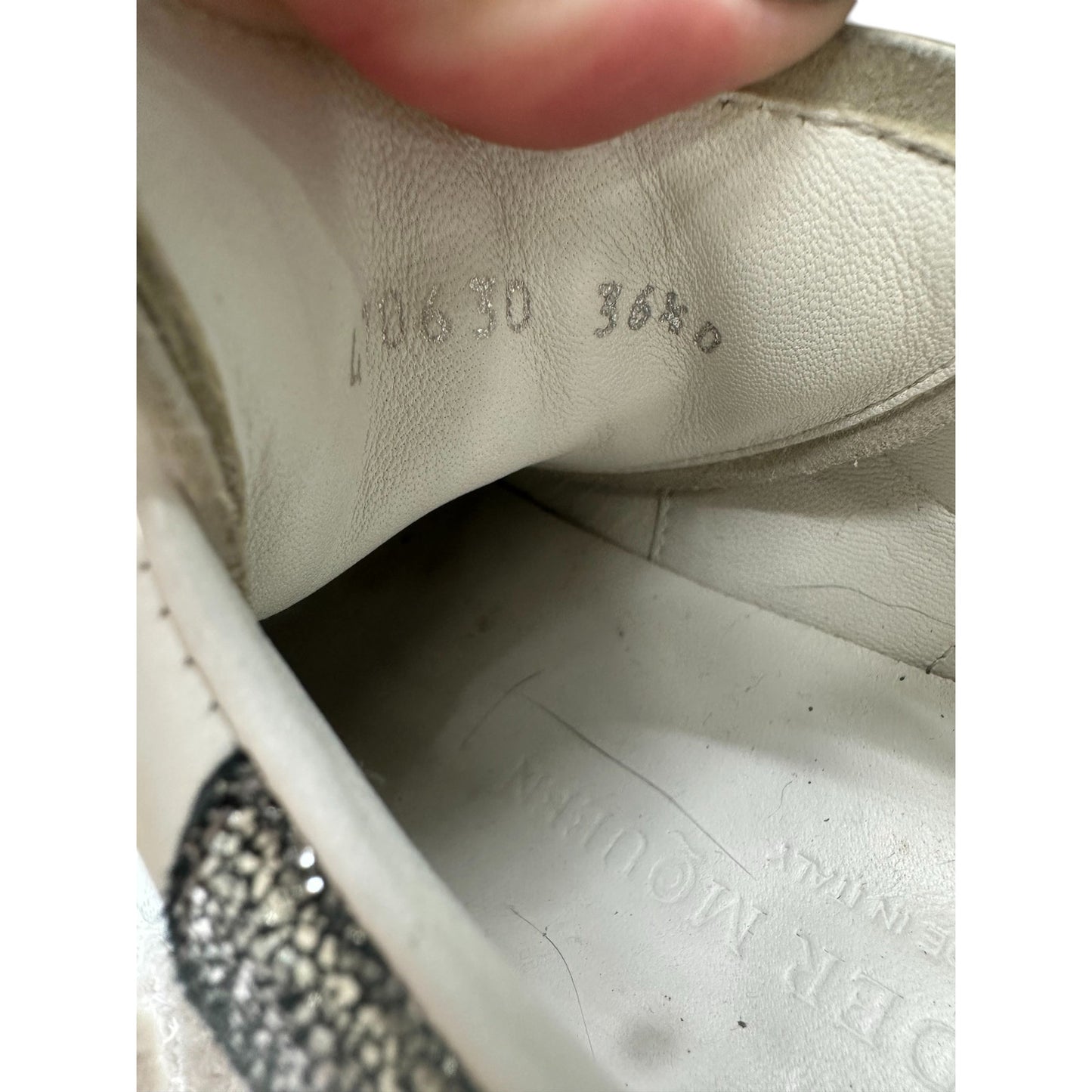Alexander McQueen Leather Oversized Platform Sneakers