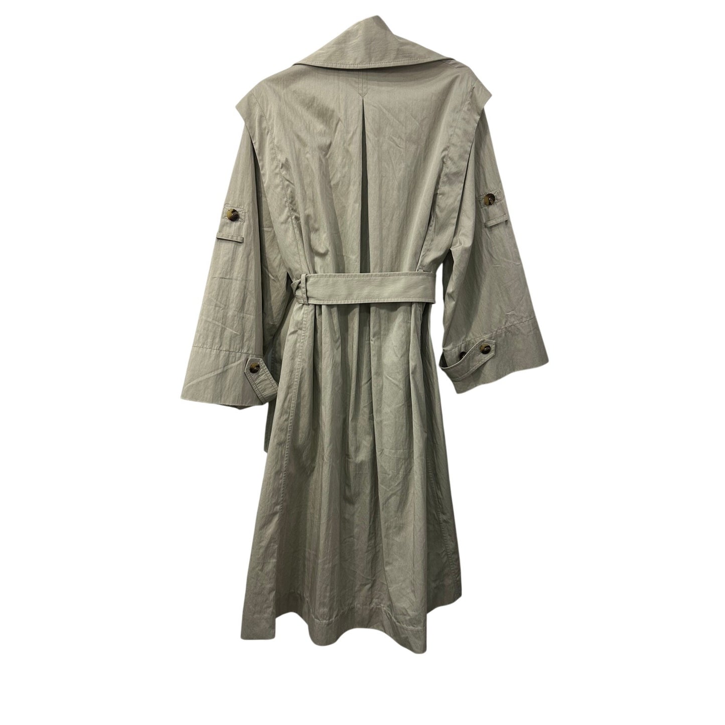Zimmermann Super Eight Crinkled Gabardine Trench Coat