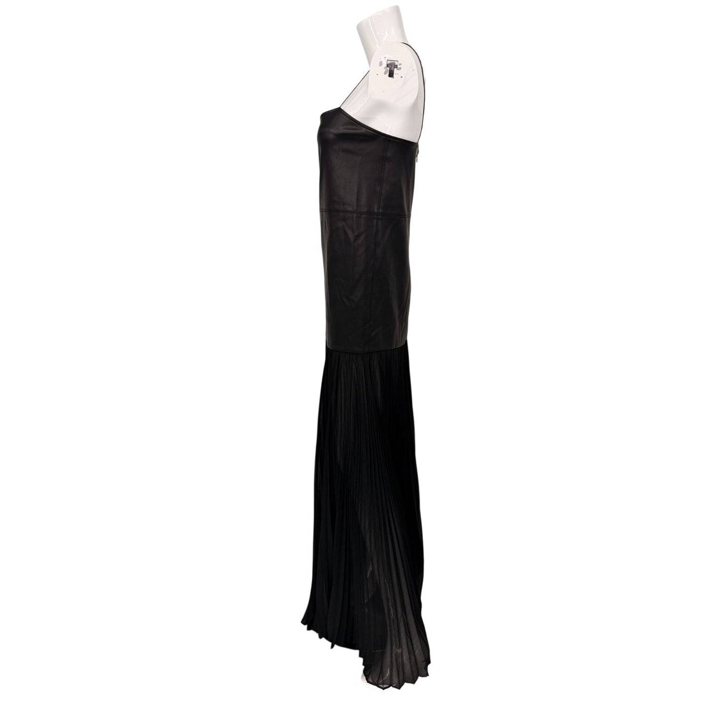 Alexis Faux Leather Kaleena Pleated Maxi Dress