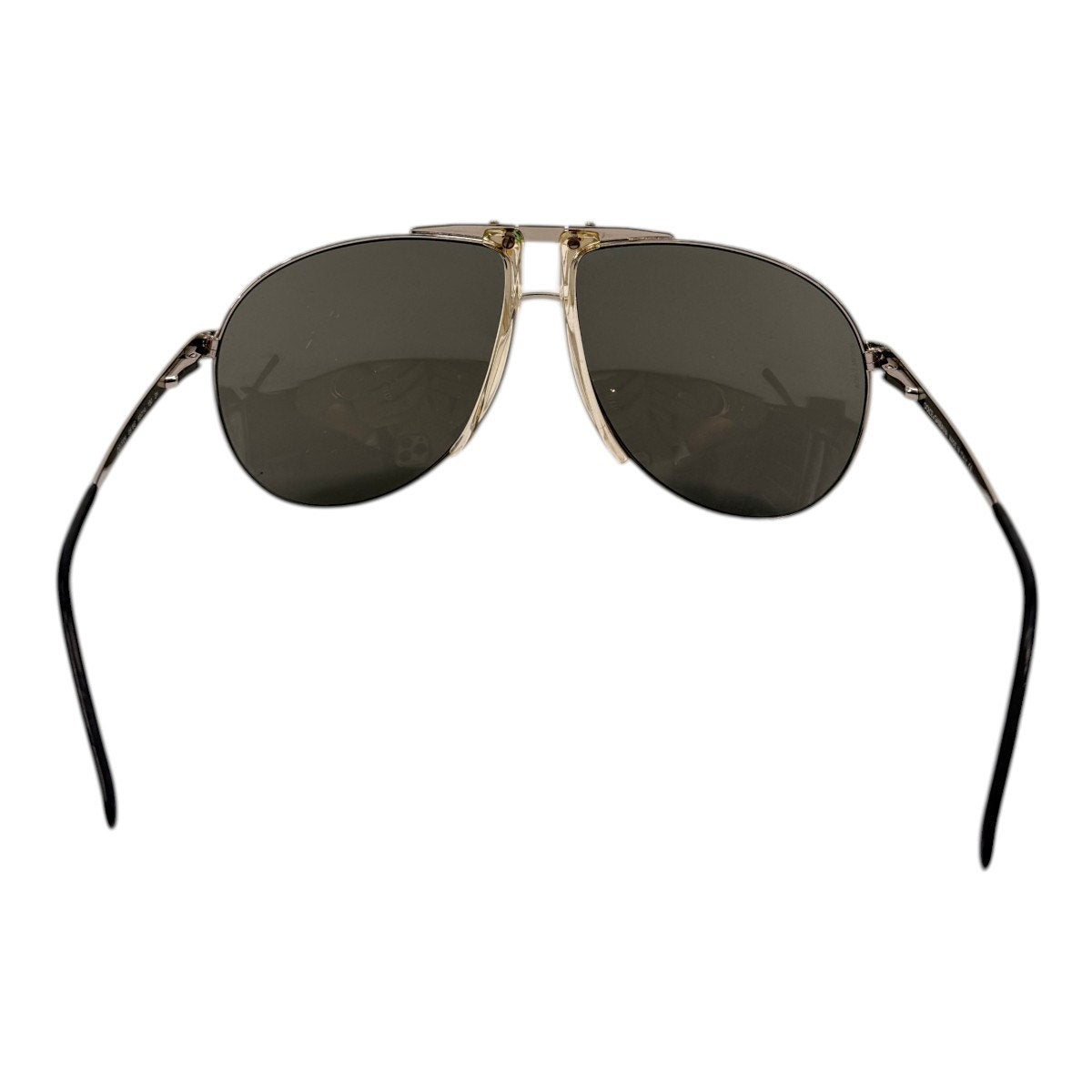 Dolce & Gabbana Vintage Y2K DG2029 Aviator Sunglasses Silver Black 63-14-130