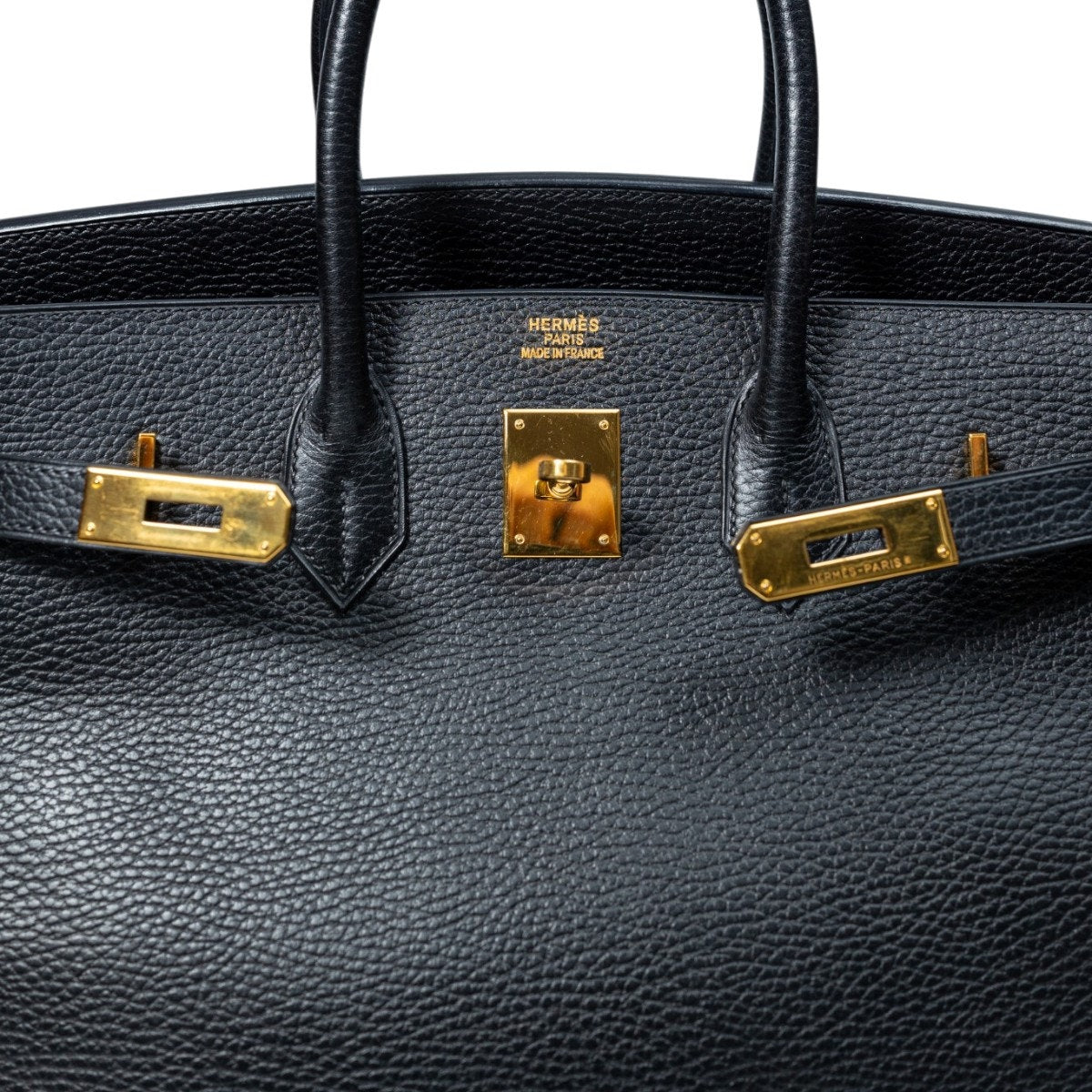 HERMES BIRKIN Ardeness Leather GHW Black Size 35