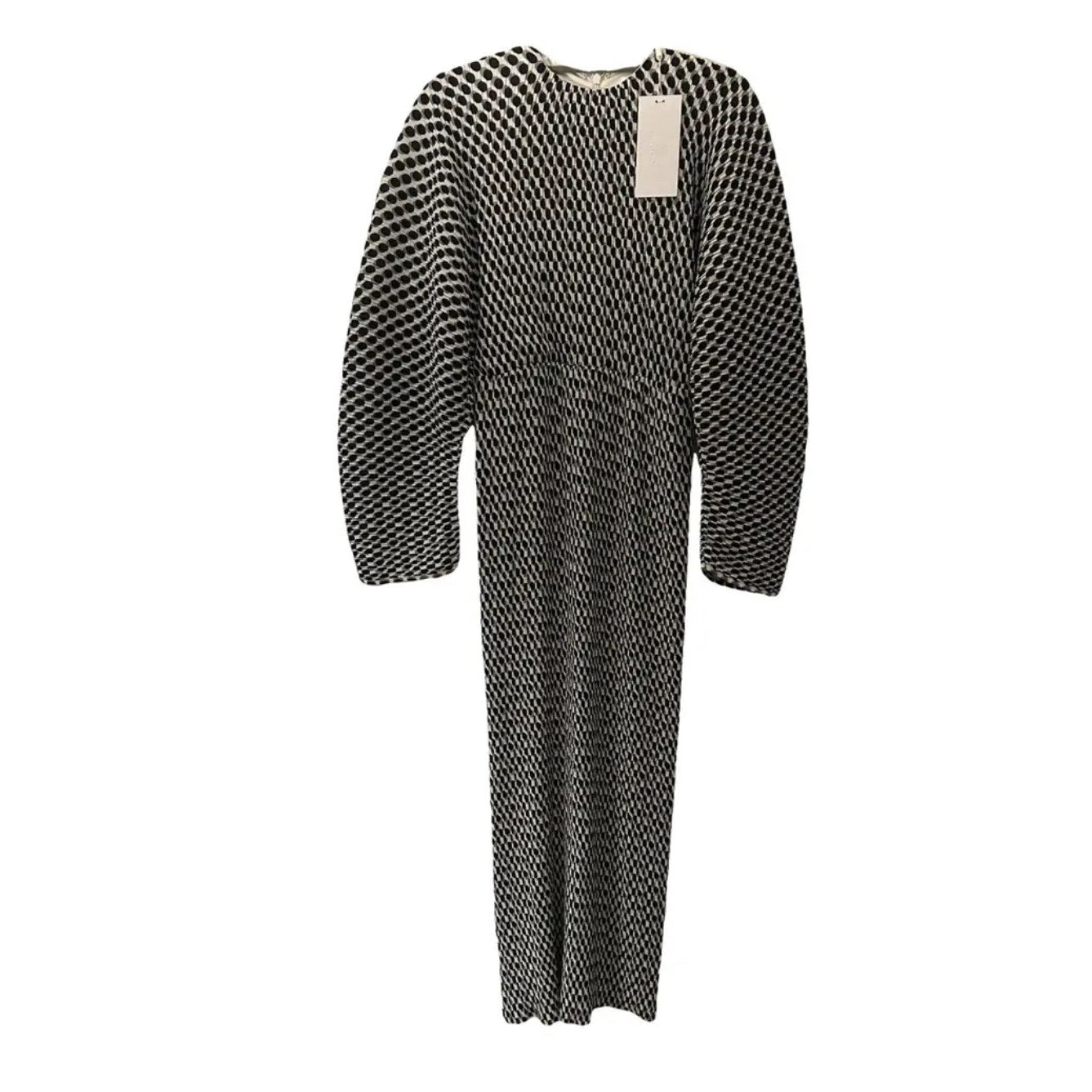 Solace London Mirabelle  Geometric Long-Sleeve Maxi Dress