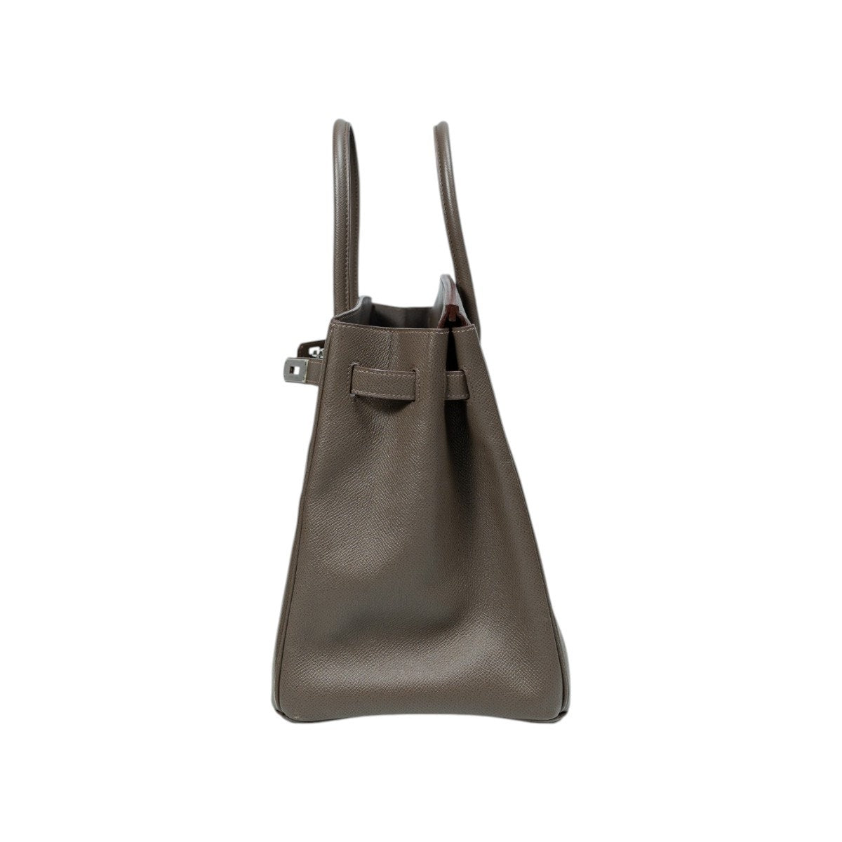 HERMES BIRKIN Togo Leather PHW Etoupe Size 35