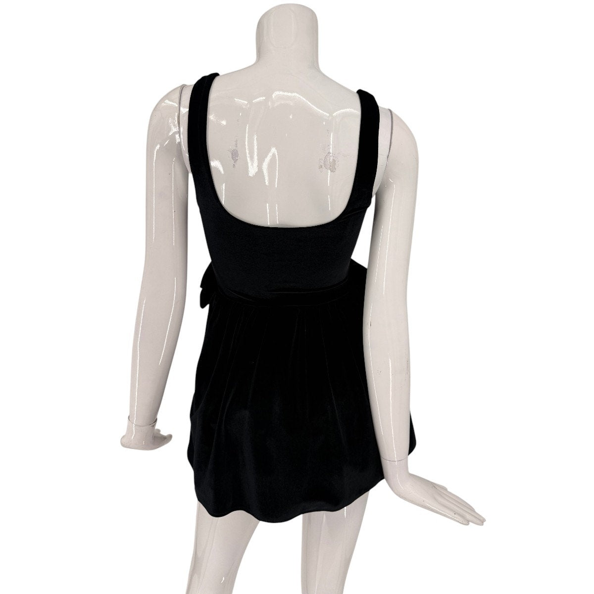 Show Me Your Mumu Velvet Bow Accent Ricci Skort Mini Dress
