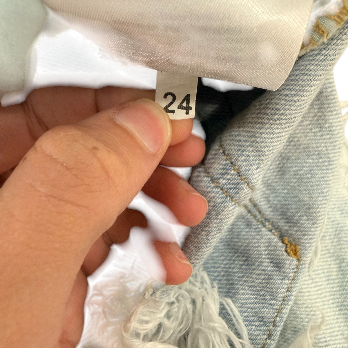 One Teaspoon Cotton Denim Frankie’s Long Length Shorts