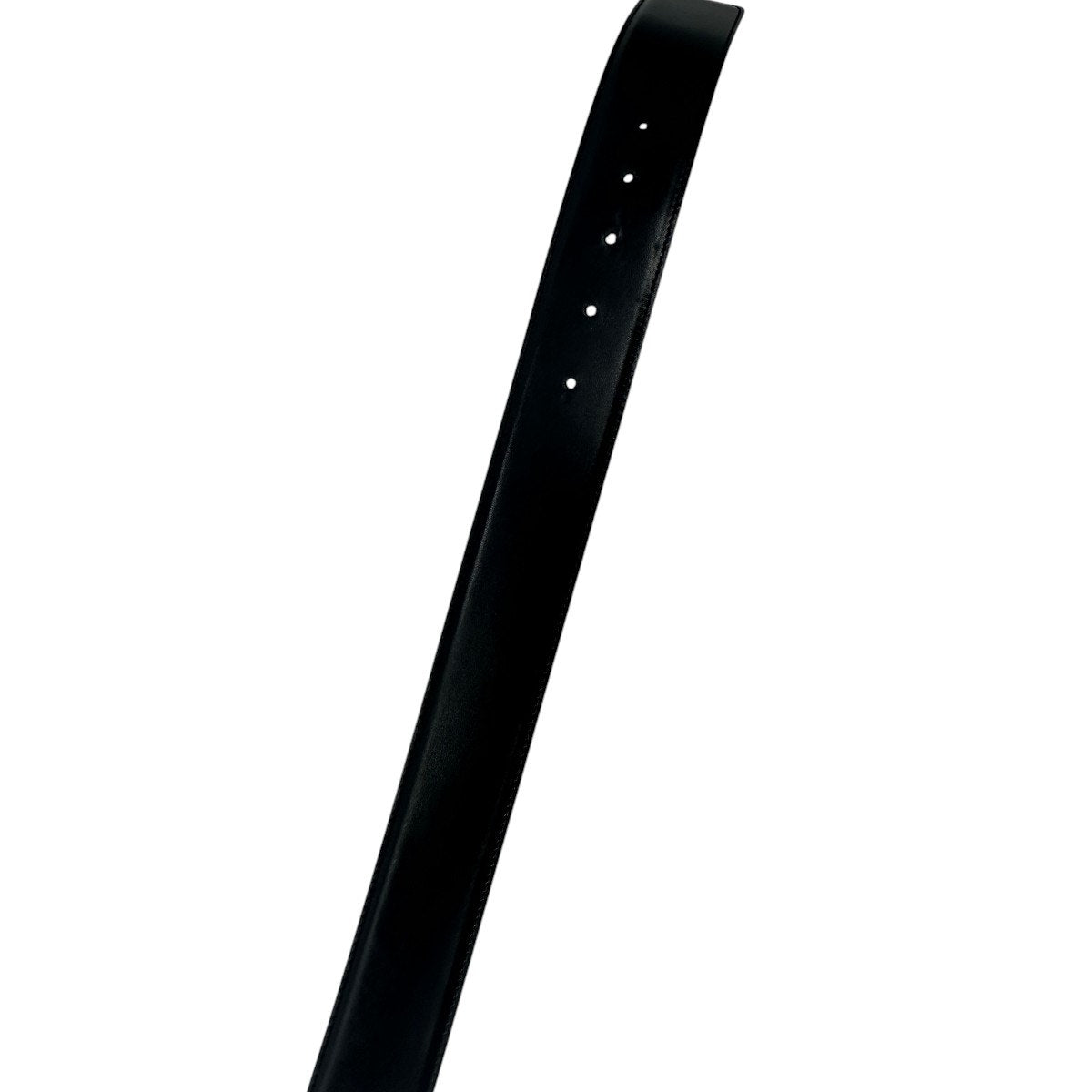 Gucci Black Leather GG Buckle Belt