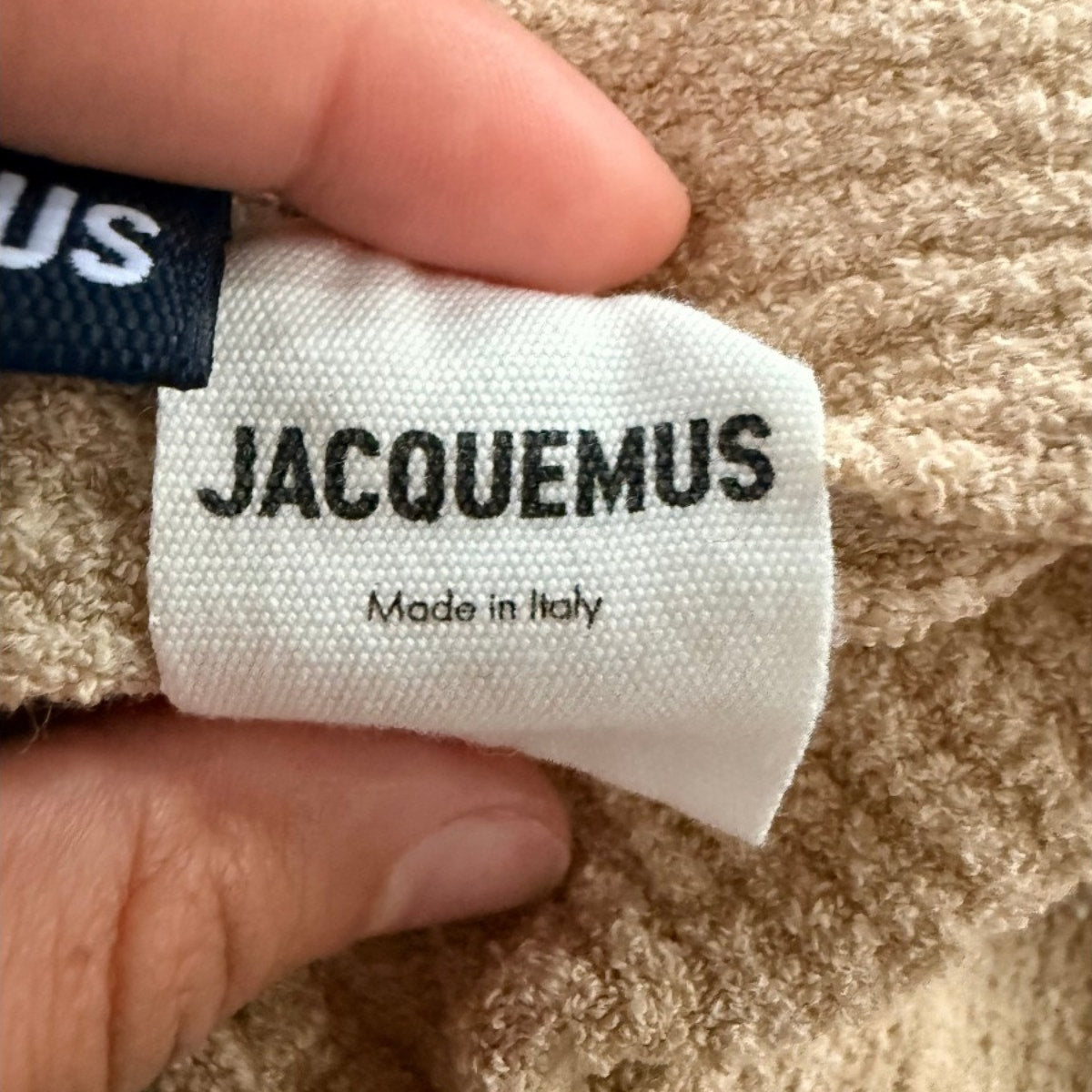 Jacquemus Cotton Blend Ribbed Open Front Cardigan