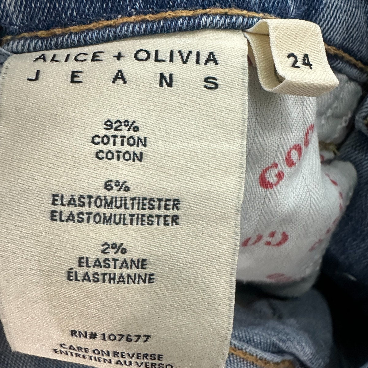 Alice + Olivia Cotton High-Rise Skinny Jeans