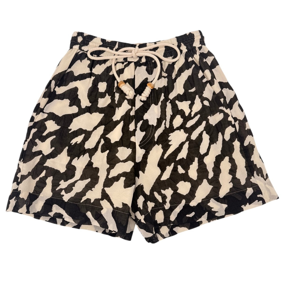 Nanushka Leora Printed Cotton Drawstring Shorts