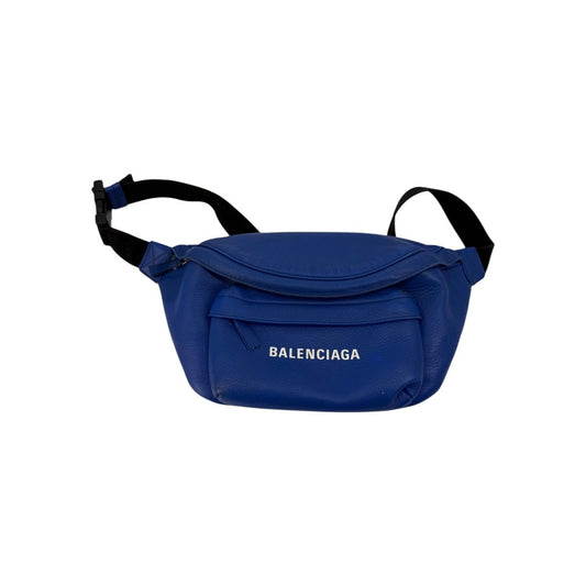 Balenciaga Everyday Calfskin Leather Logo Belt Bag
