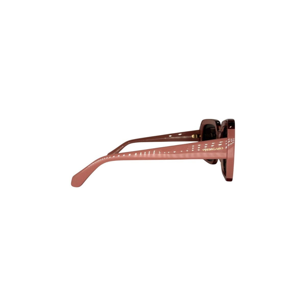 Salvatore Ferragamo SF2081S 668 Rose Pink Square Sunglasses Women's 56-17-145