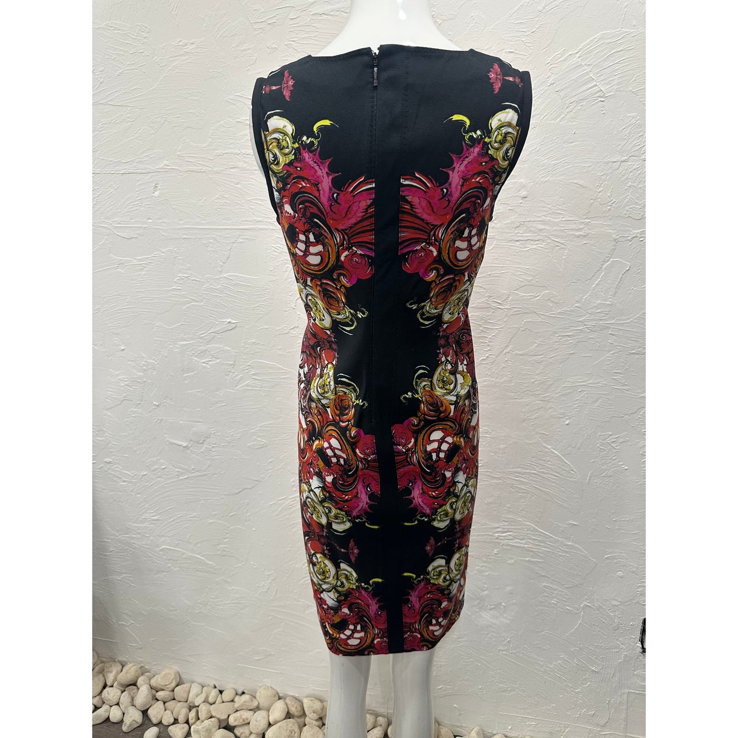 Roberto Cavalli Floral Sleeveless Knee Length Dress