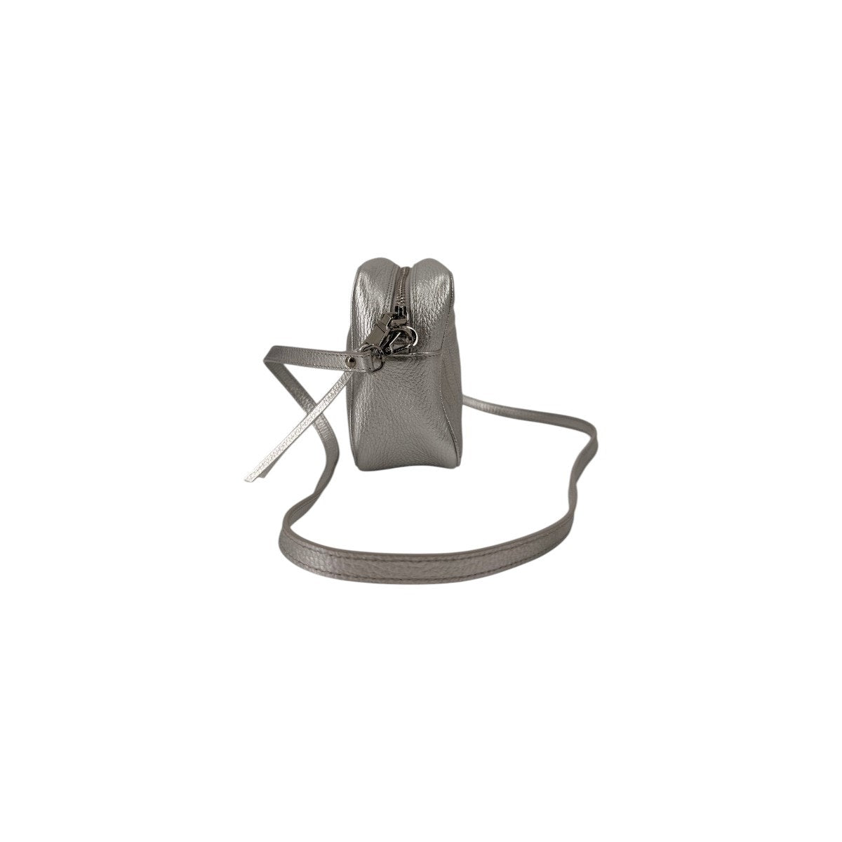 Stella McCartney Glitter Star Mini Crossbody Bag Metallic Gray Women's One Size
