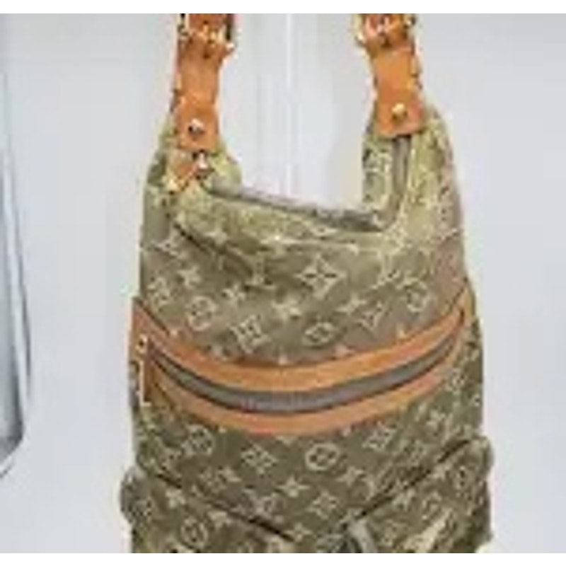 Louis Vuitton Denim Monogram GM Baggy Shoulder Bag Green