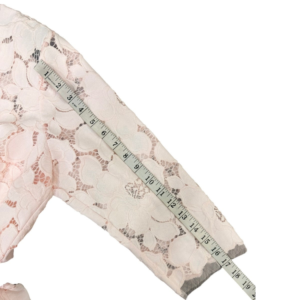 Rickie Freeman Teri Jon Blush Pink Lace Tulle Fit Flare Midi Dress