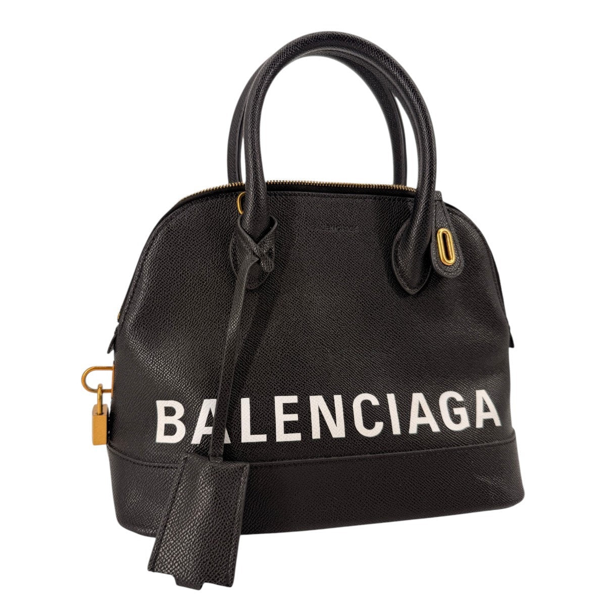 Balenciaga Grained Leather Ville Top Handle Bag