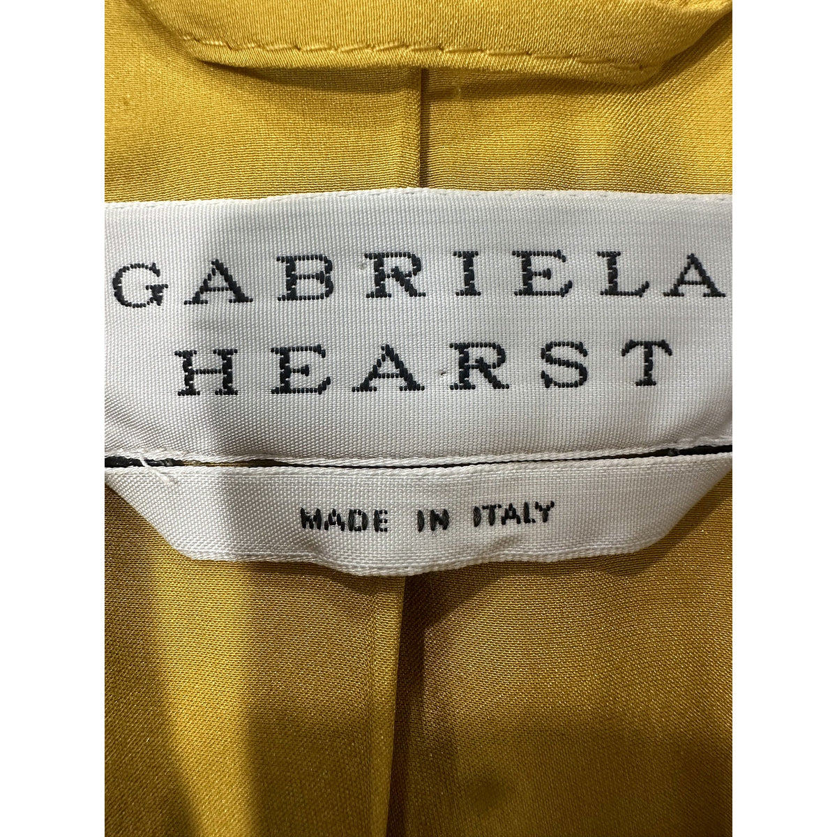 Gabriela Hearst Angela Corduroy Double Breasted Blazer Saffron Yellow Women's 38