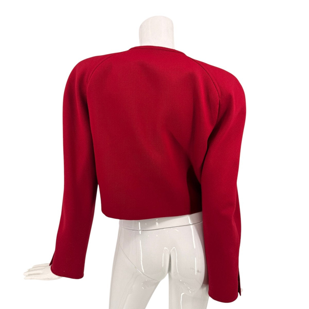 Valentino Classic Cropped Long Sleeve Full Zip Jacket
