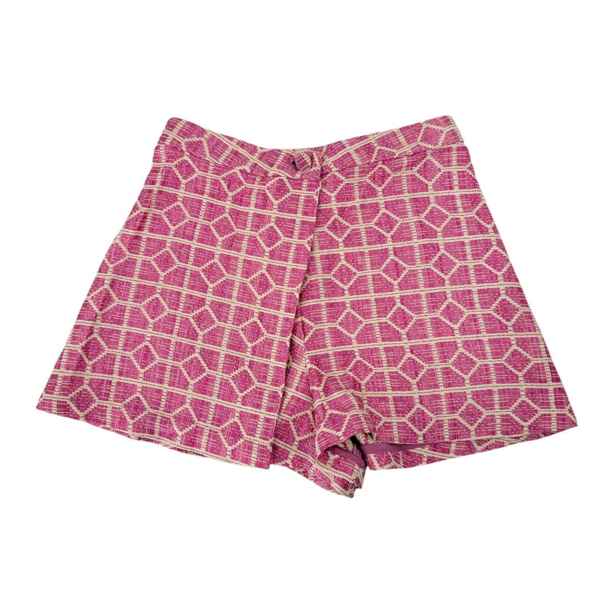 Alexis Cotton Blend Valley Geometric Print Skort Shorts Pink Women's Size Small
