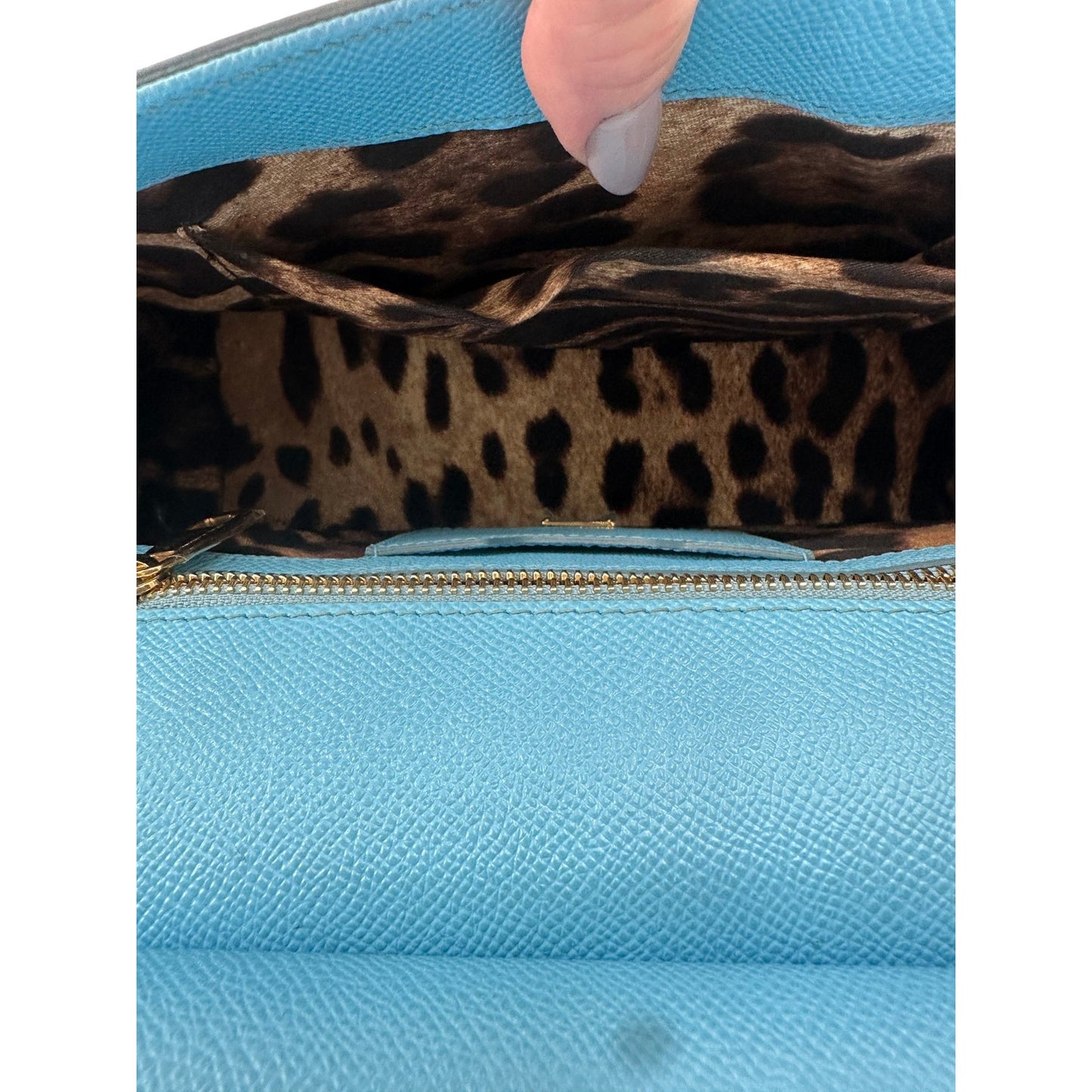 Dolce & Gabbana Leather Dauphine Miss Sicily Tote Bag
