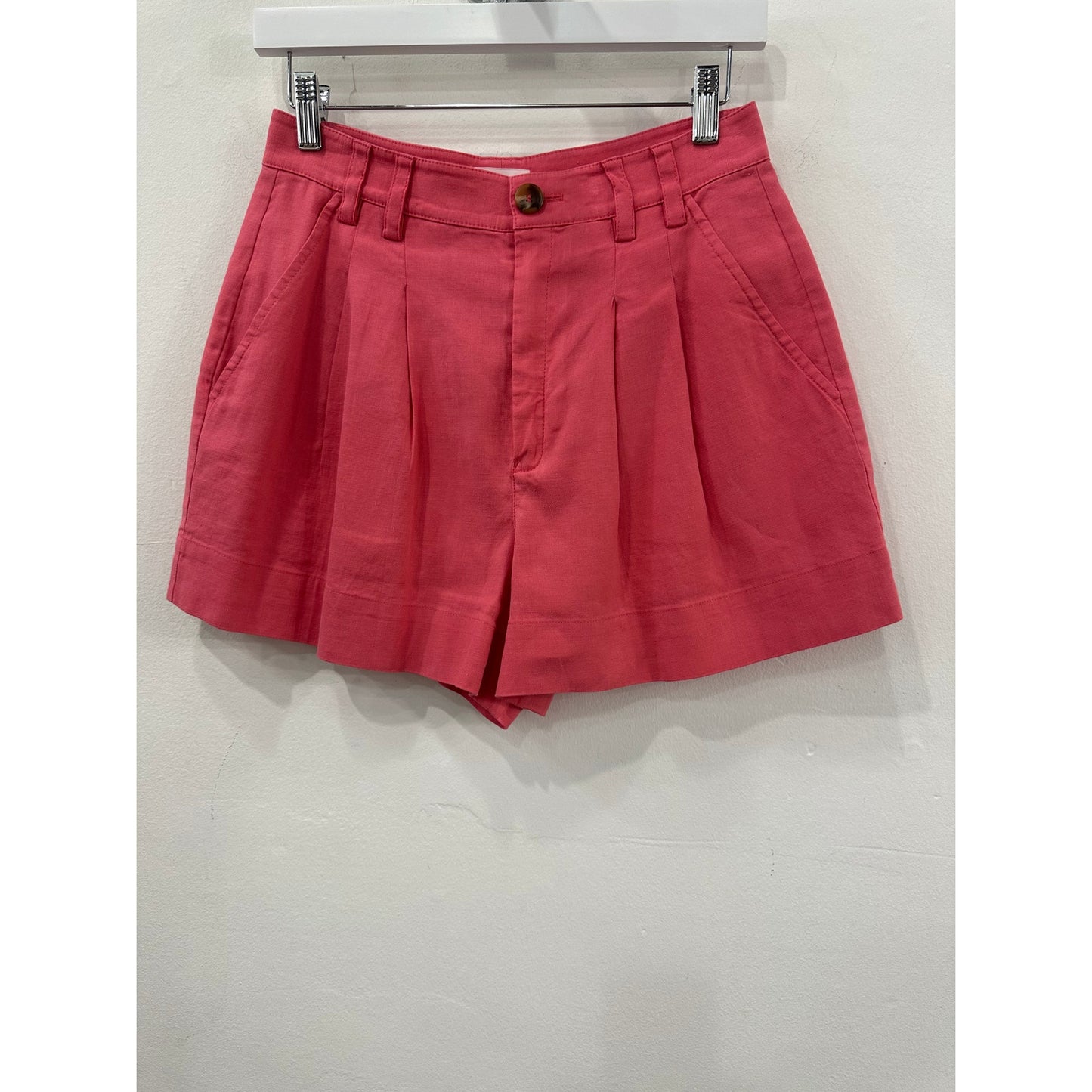 A.L.C. Linen Blend Donovan Blazer Jacket Mateo Pleated Shorts Set