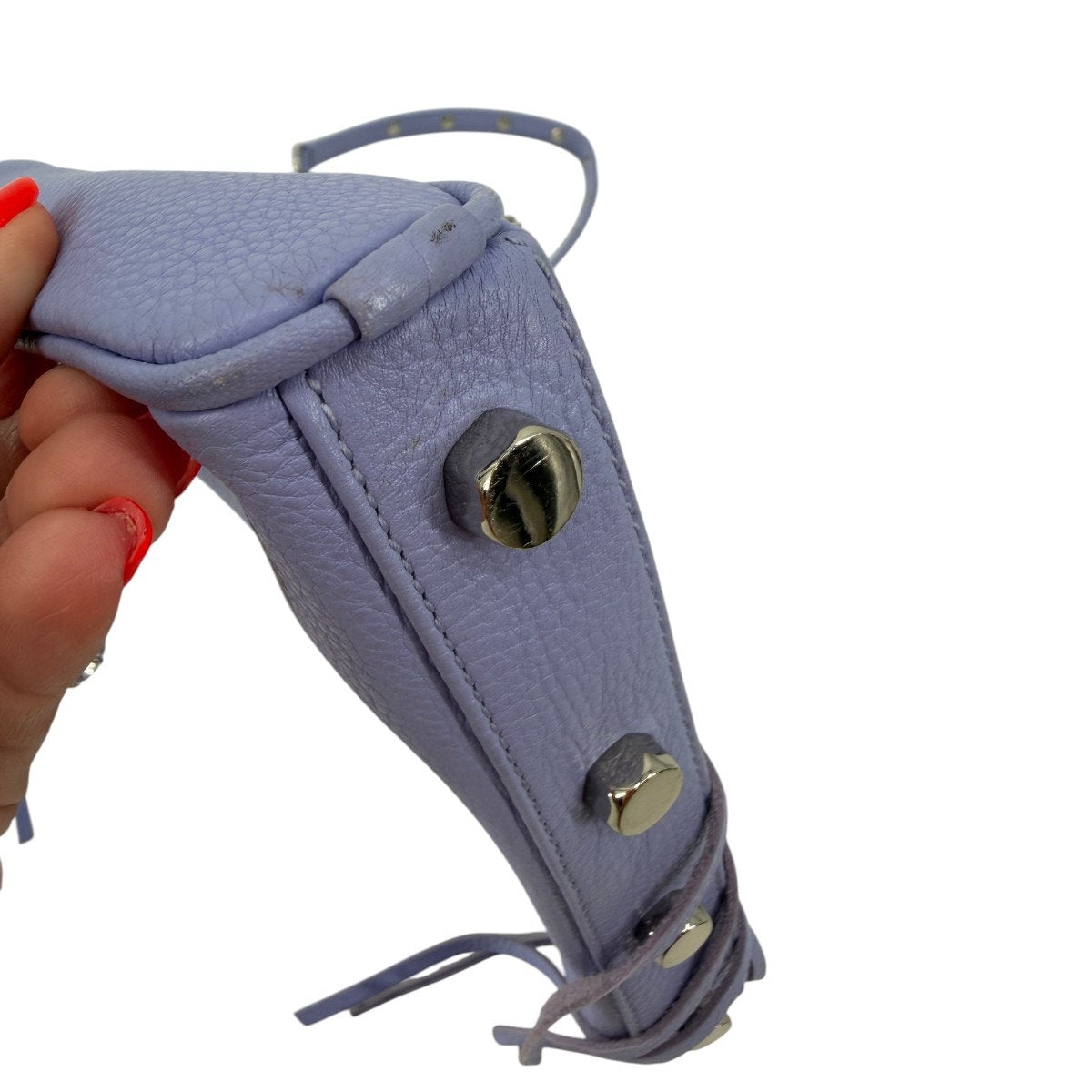 Rebecca Minkoff Avery Leather Chain Strap 3 Zip Crossbody Bag