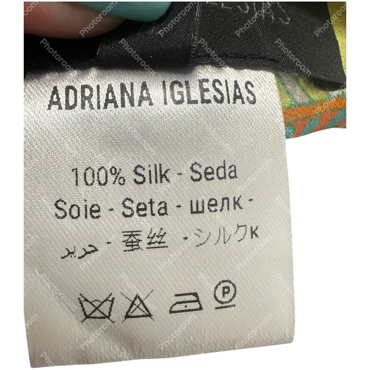 Adriana Iglesias Silk Paisley Print Straight Pants Multicolor Women's