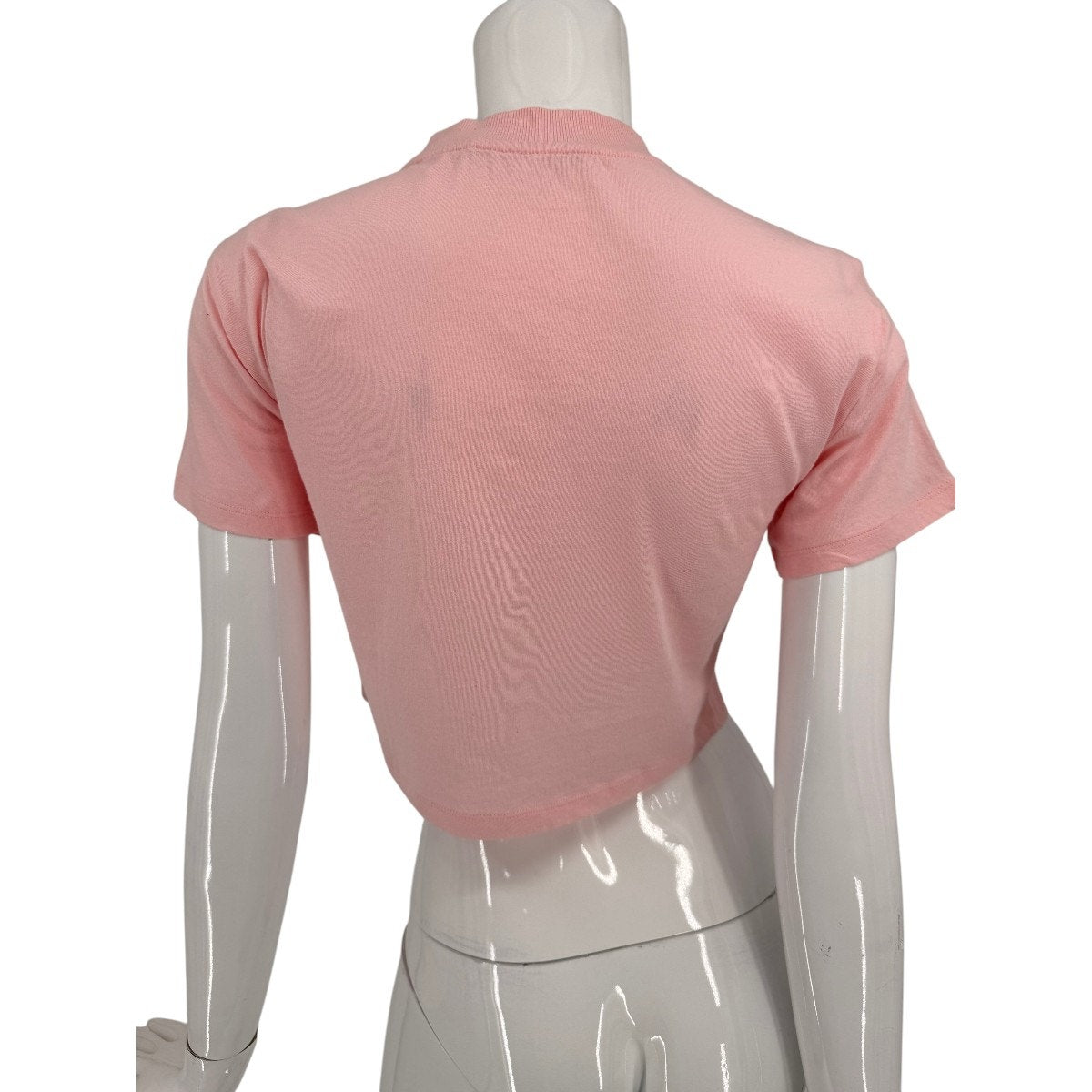 Alice + Olivia Crew Neck Short Sleeve Cropped Top