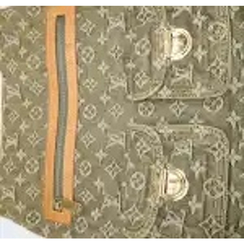 Louis Vuitton Denim Monogram GM Baggy Shoulder Bag Green
