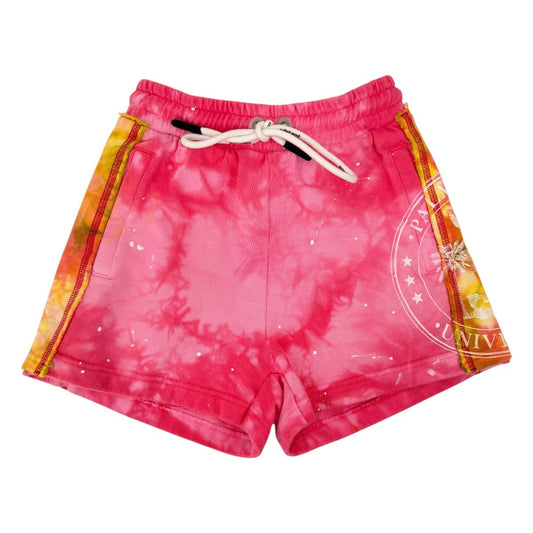 Palm Angels Cotton Tie-Dyed Logot Draw String Sweatshorts