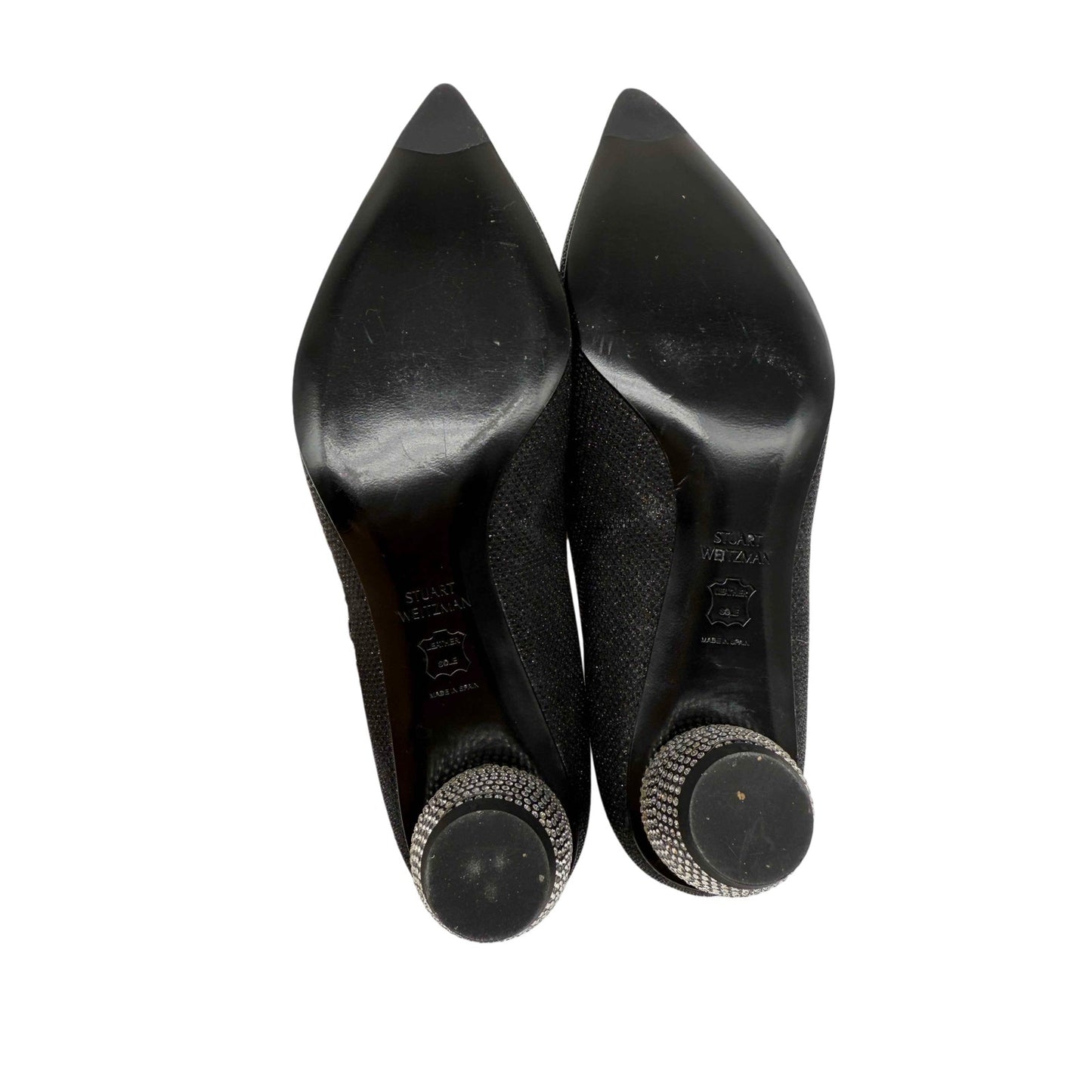 Stuart Weitzman Crystal Studded Pointed Pumps Heels