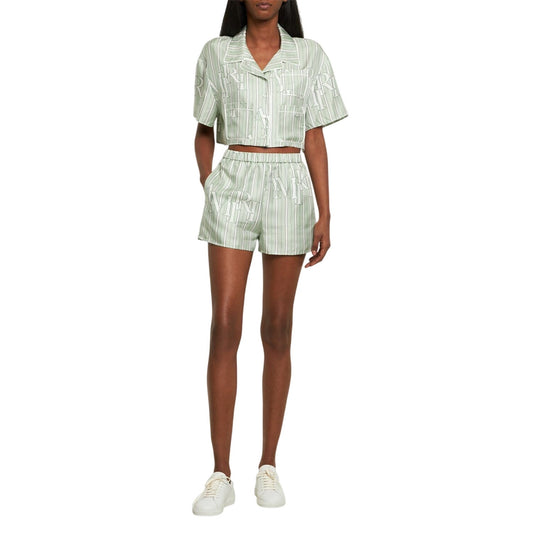 Amiri Silk Satin Logo Shorts
