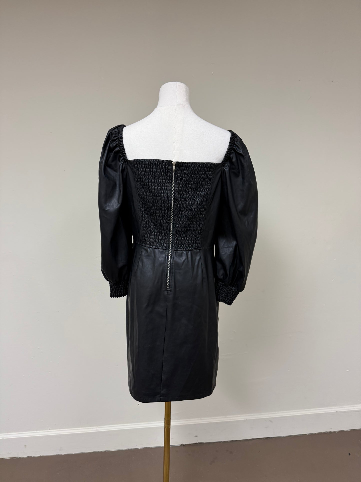Avec Les Filles faux leather mini dress