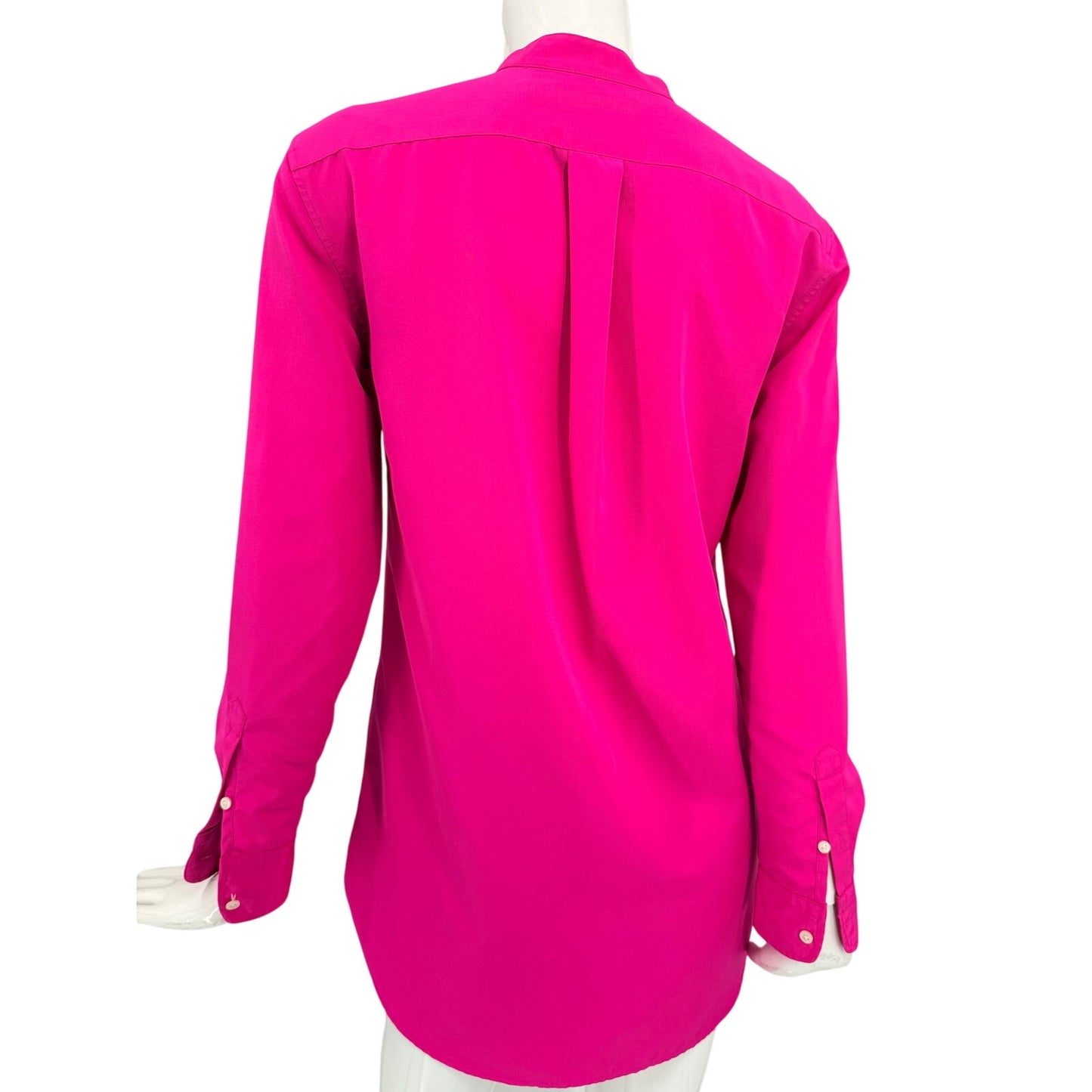 Lauren Ralph Lauren Adonia Long Sleeve Button Down Shirt Fuchsia Pink Size XS