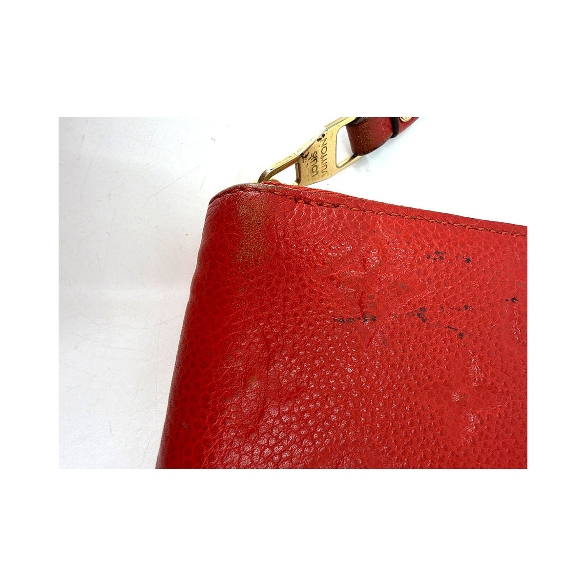 Louis Vuitton Zippy Wallet Monogram Empreinte Leather Red