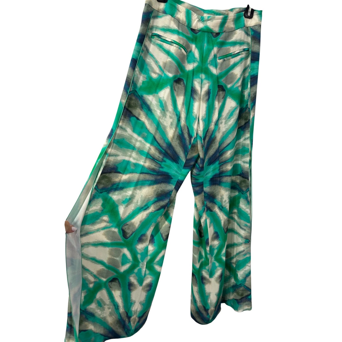 Alexis Tie Dye Eres Button-Up Top Wide Leg Andy Pants Green Kaleidoscope