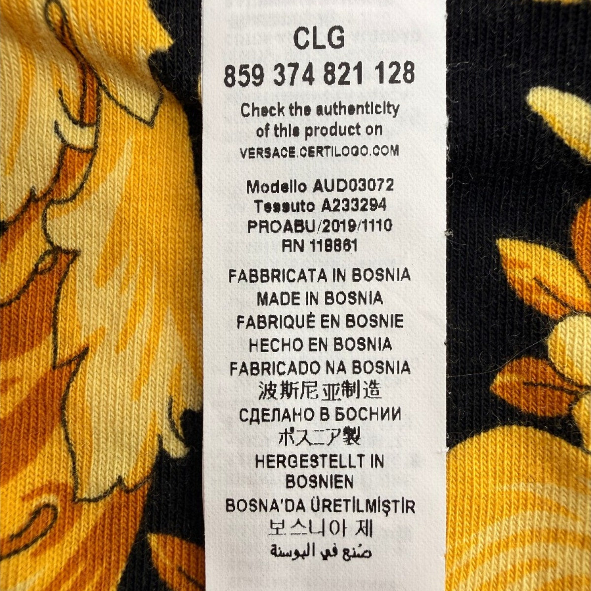 Versace Barocco Print Designer Low Rise Brief Panty