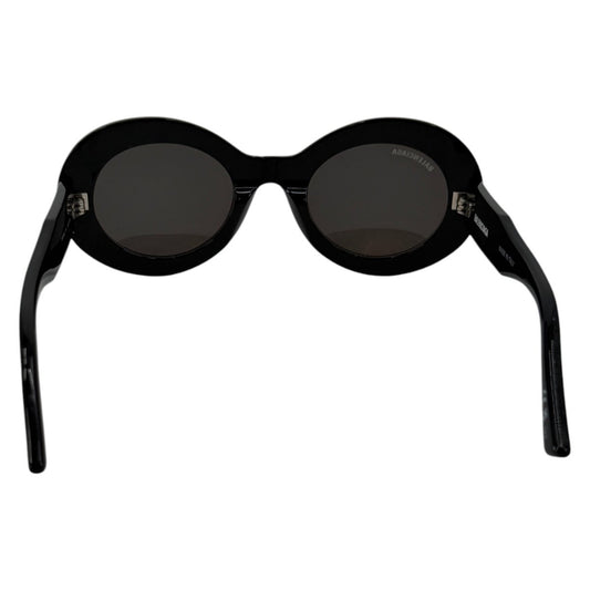 Balenciaga Acetate Round Frame Sunglasses Black
