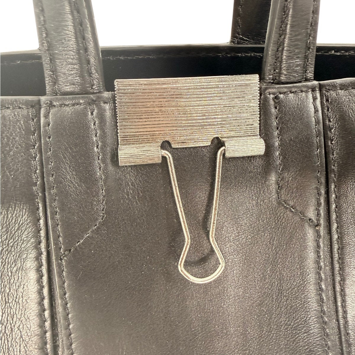 Off-White Vintage Allen Leather Bucket Bag Crossbody Tote